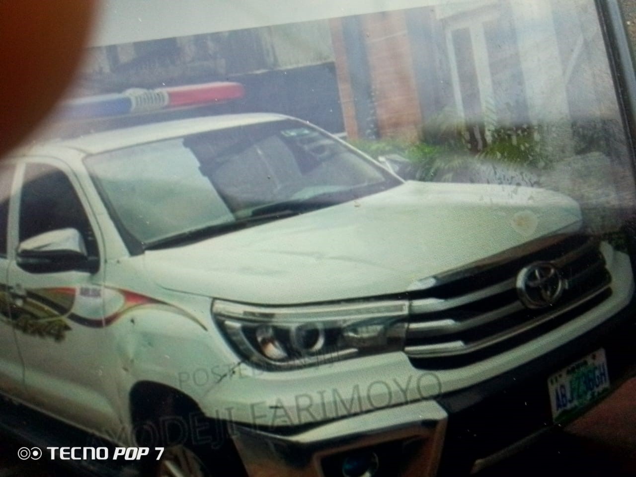 White Patrol Vehicle